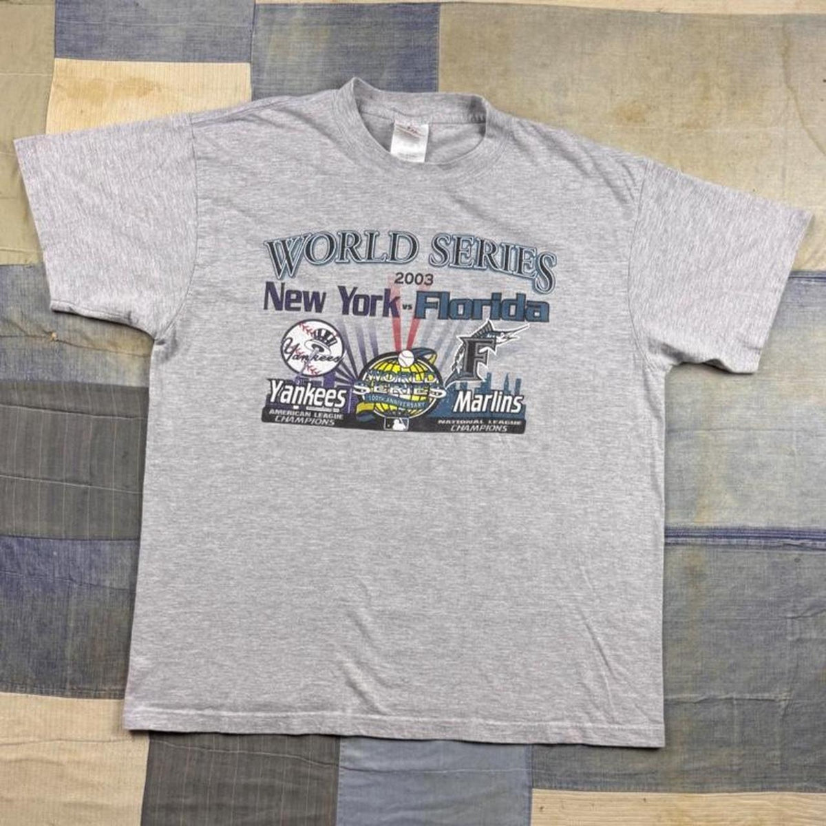 2003 New York Yankees Florida Marlins World Series Tee | XL
