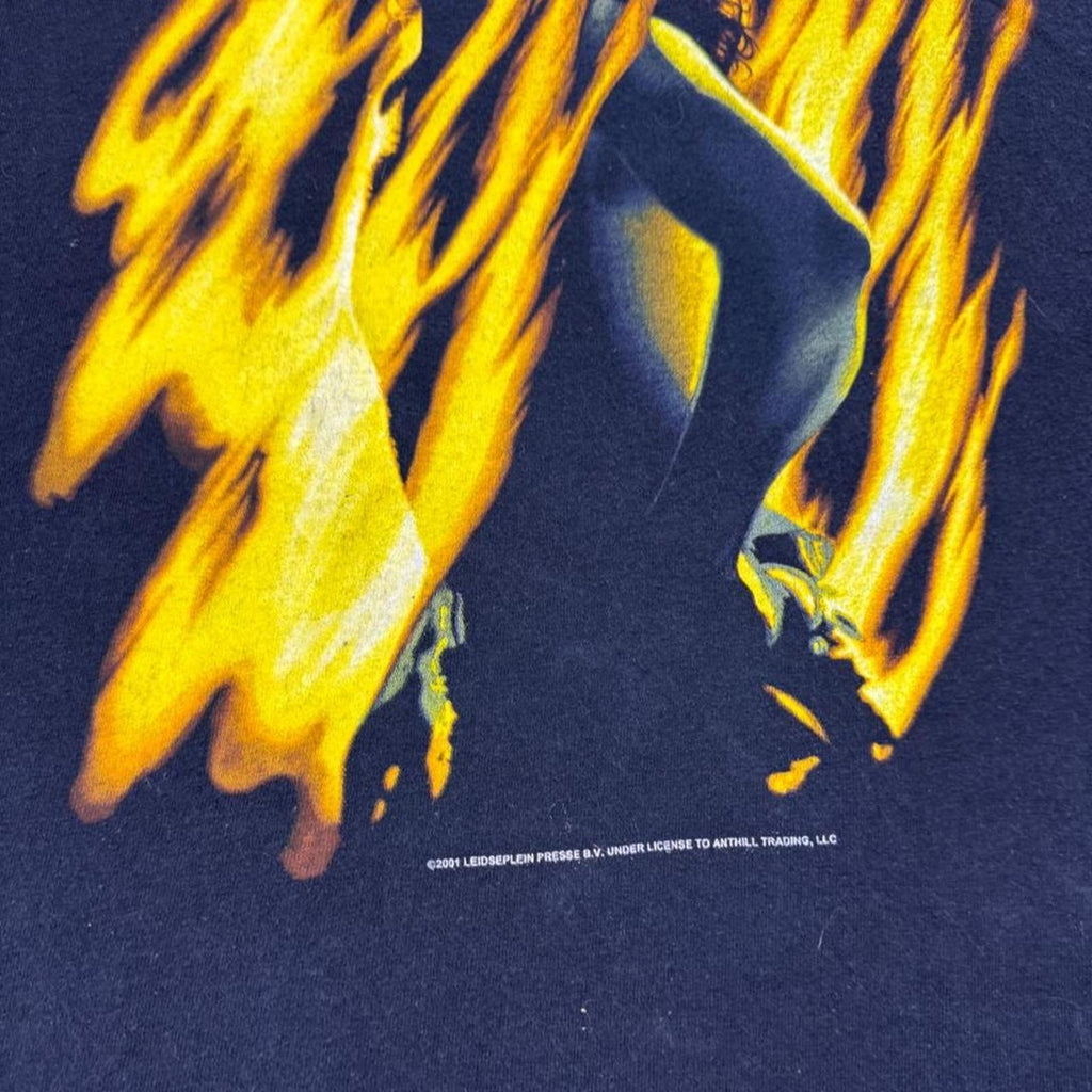 2001 AC/DC Bonfire Flame Graphic Band Tee | XL