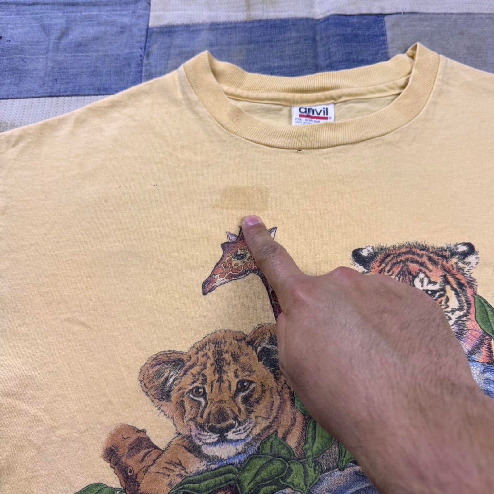 1990s wild baby’s animal tee  | Large