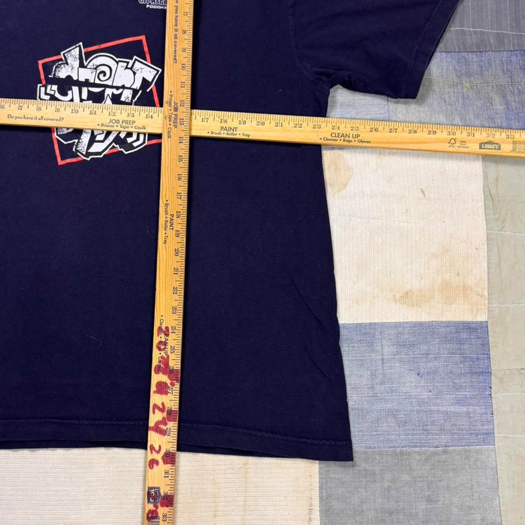 1990s Russian Street Basketball  black Tee | Large