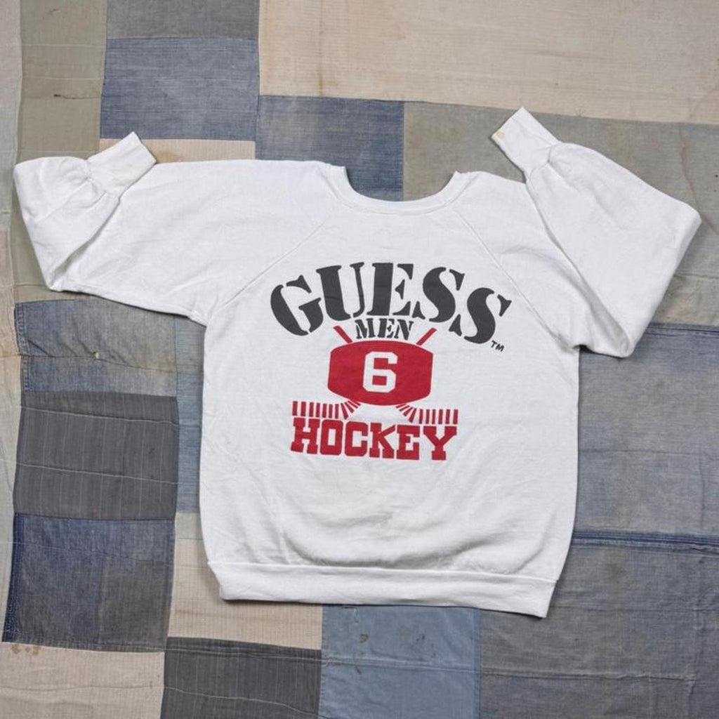 1980s Guess Men Hockey Sweatshirt | M