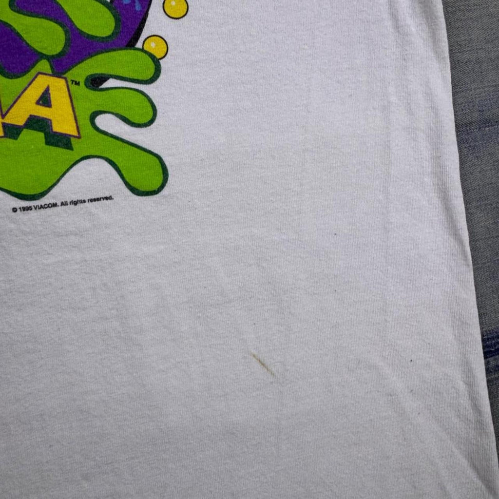 1995 Nickelodeon Mega Mess-A-Mania Tultex Single-Stitch Tee | Large
