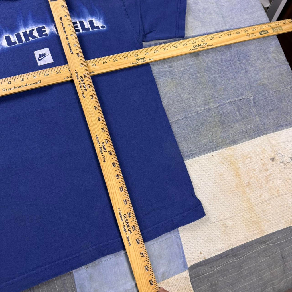 2000s Nike Go Like Hell Blue Tee | Medium
