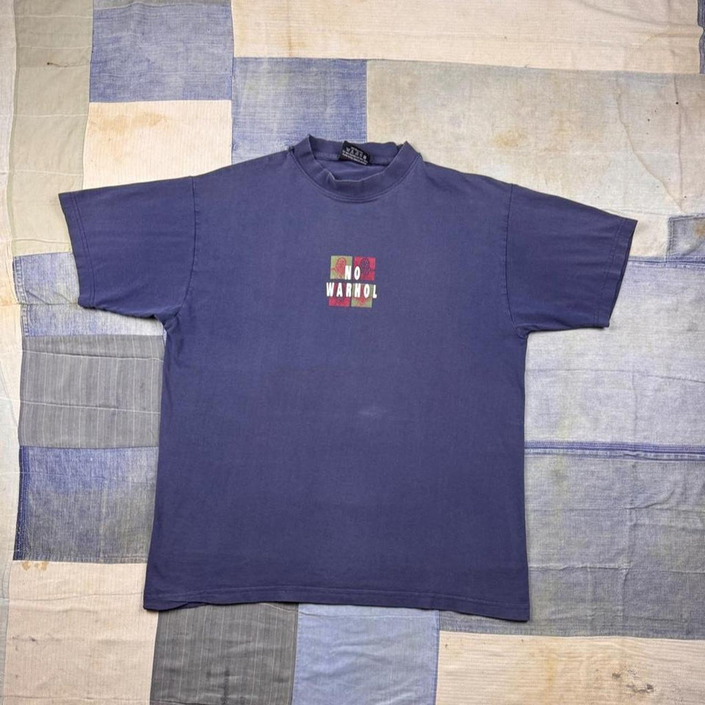 1990s No Warhol Pop Art Graphic Tee Purple Engbers | Large