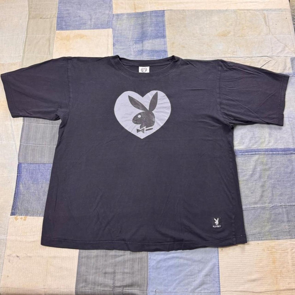 2000s Playboy Heart Bunny Logo Graphic Tee | XL