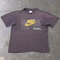2000s Nike Championship Athletes Grid Logo Distressed Tee | Small