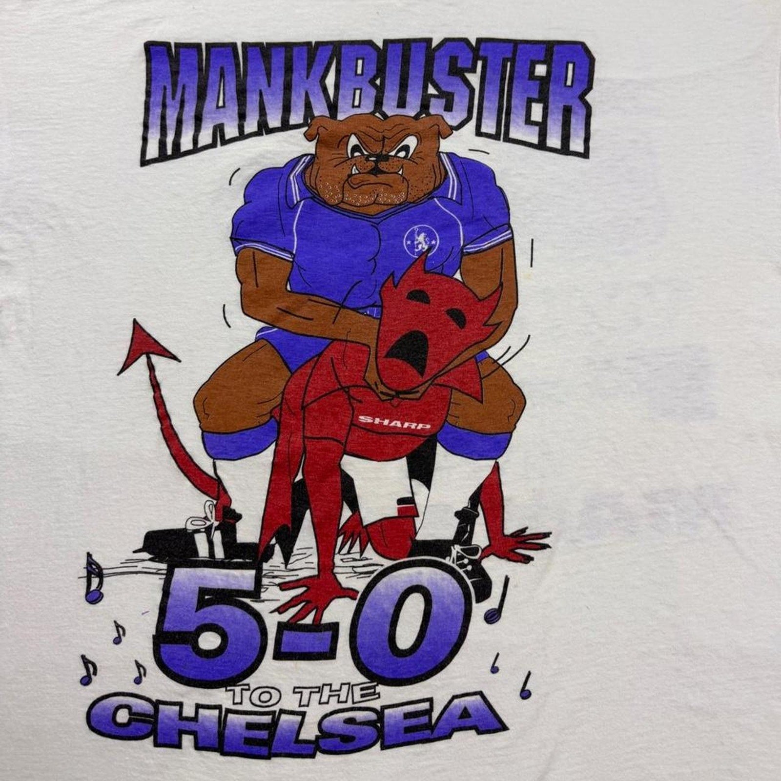 1999 Chelsea FC “Mankbuster” graphic Tee | XL