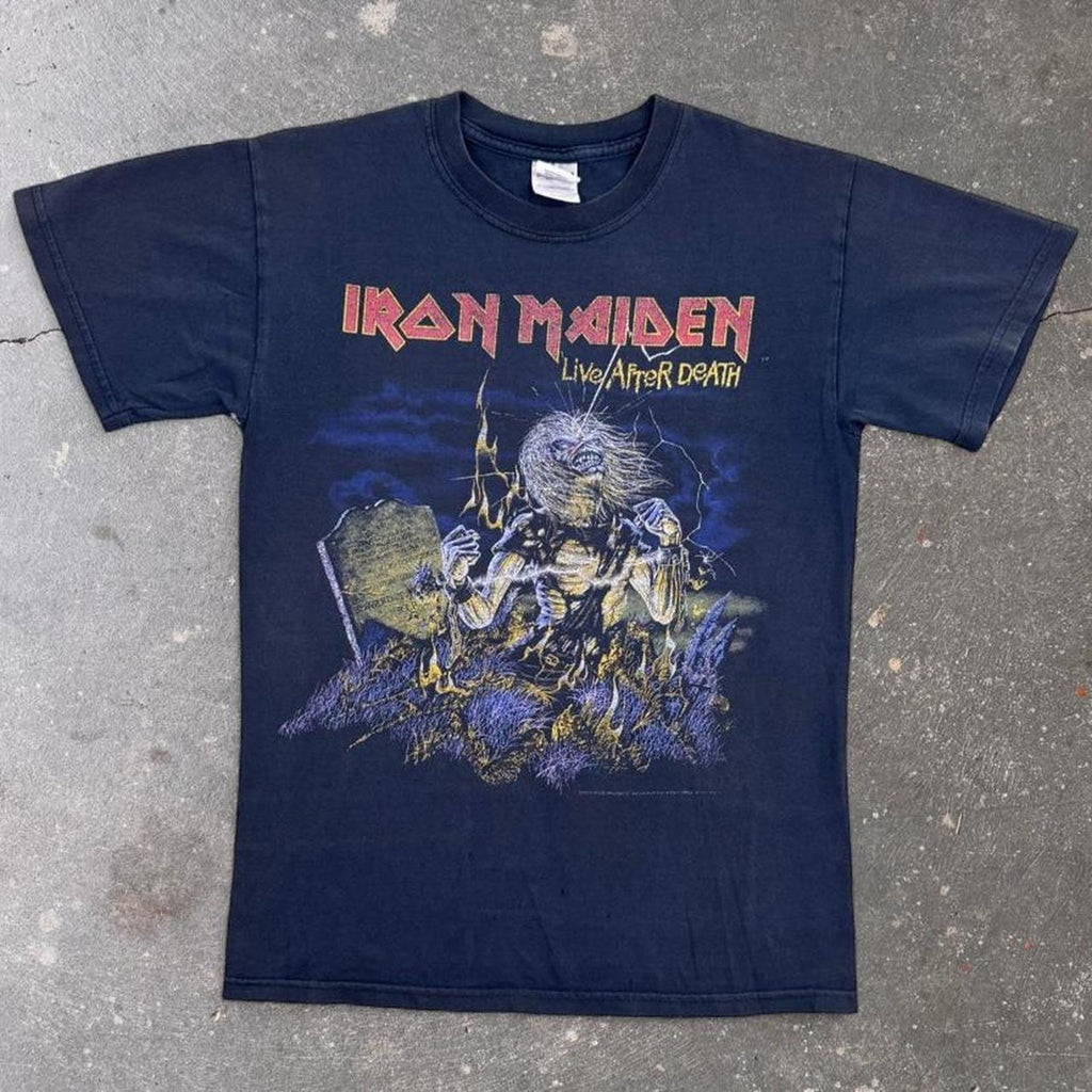 2000s Iron Maiden Live After Death Graphic Band Tee | Small