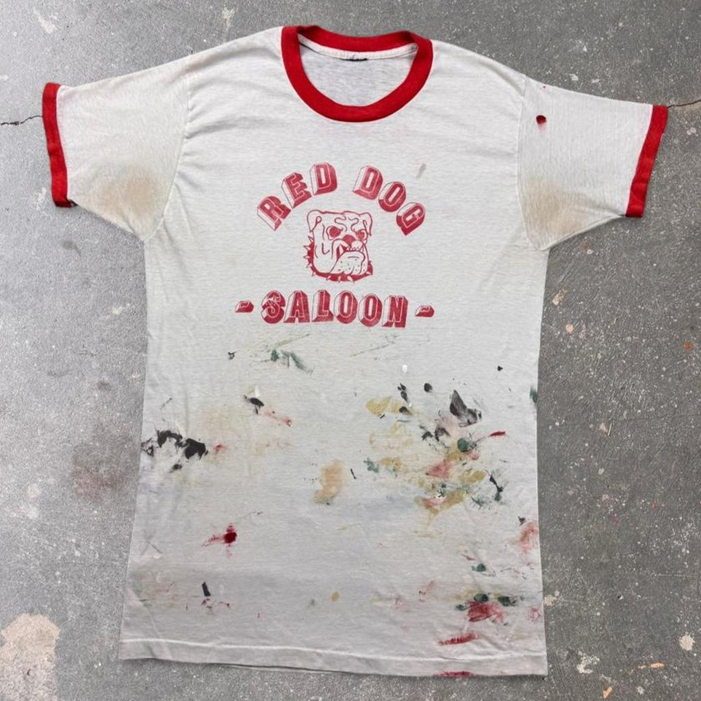 1970s Red Dog Saloon Milford Michigan Ringer Tee | Medium
