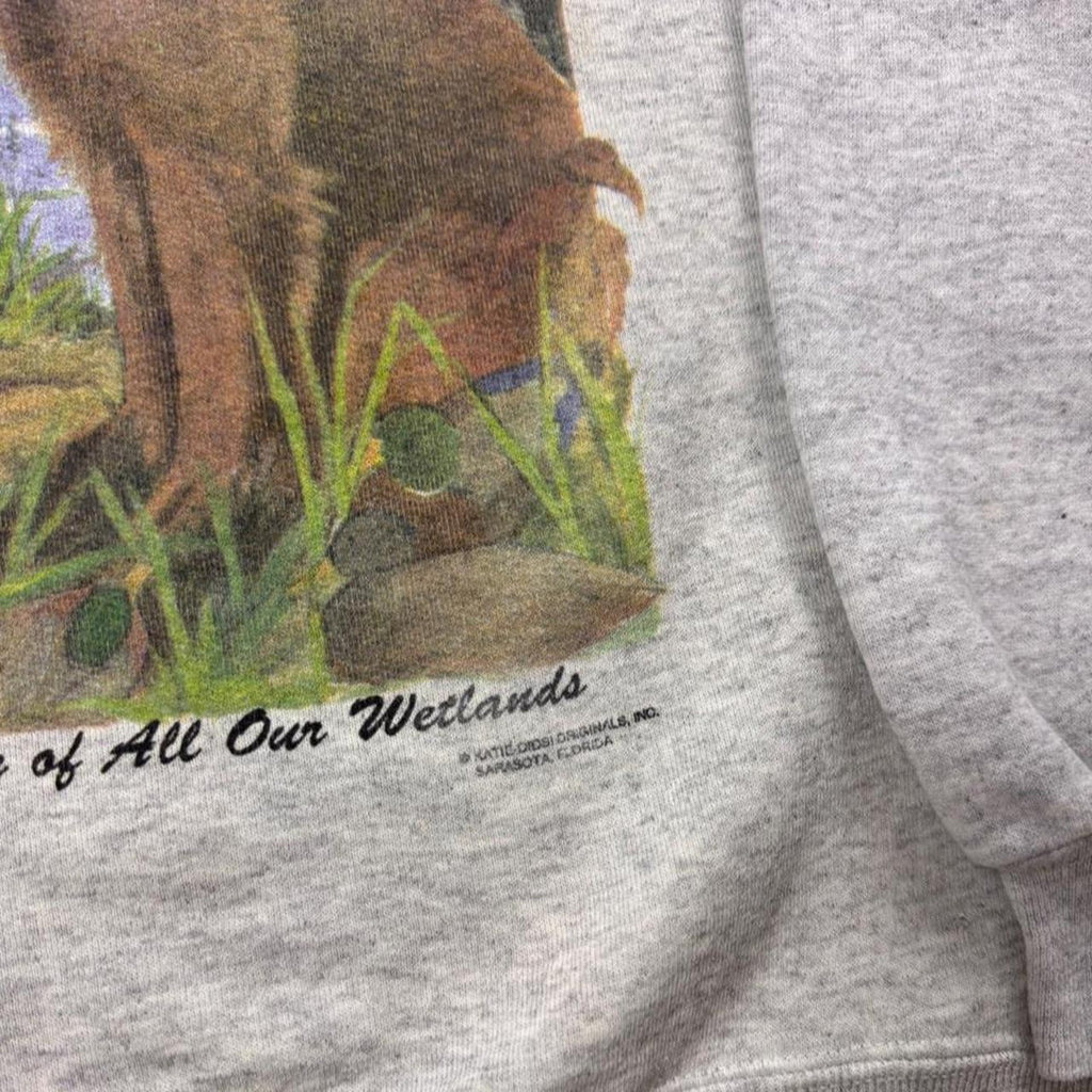 1990s Ducks Unlimited Wetlands Hunting Dog Graphic Sweatshirt | XL