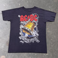 1990s AC/DC Hells Bells Rock or Bust Graphic Tee | Medium
