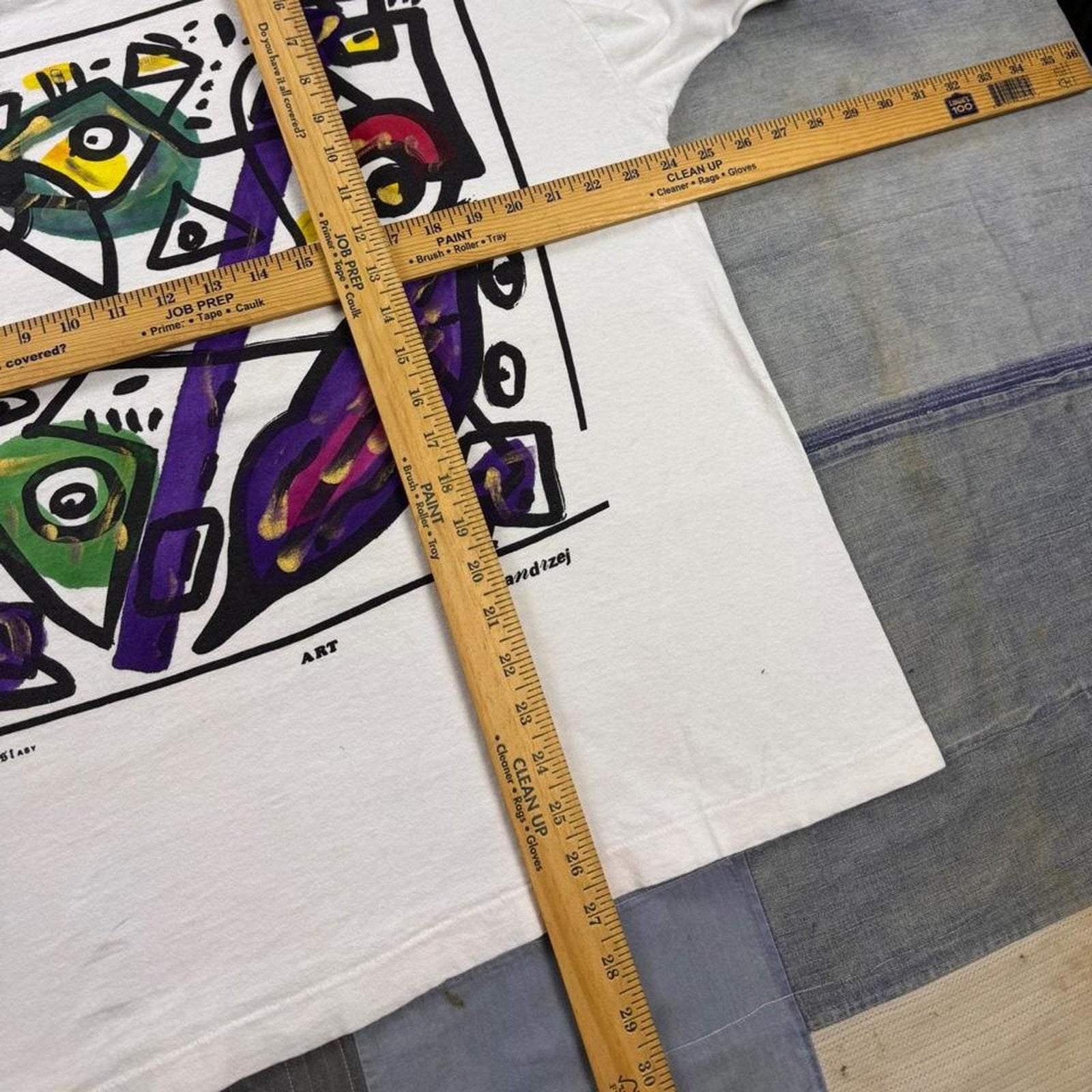 1990s Andrzej “Ecstasy Art” abstract 2 tee | XL