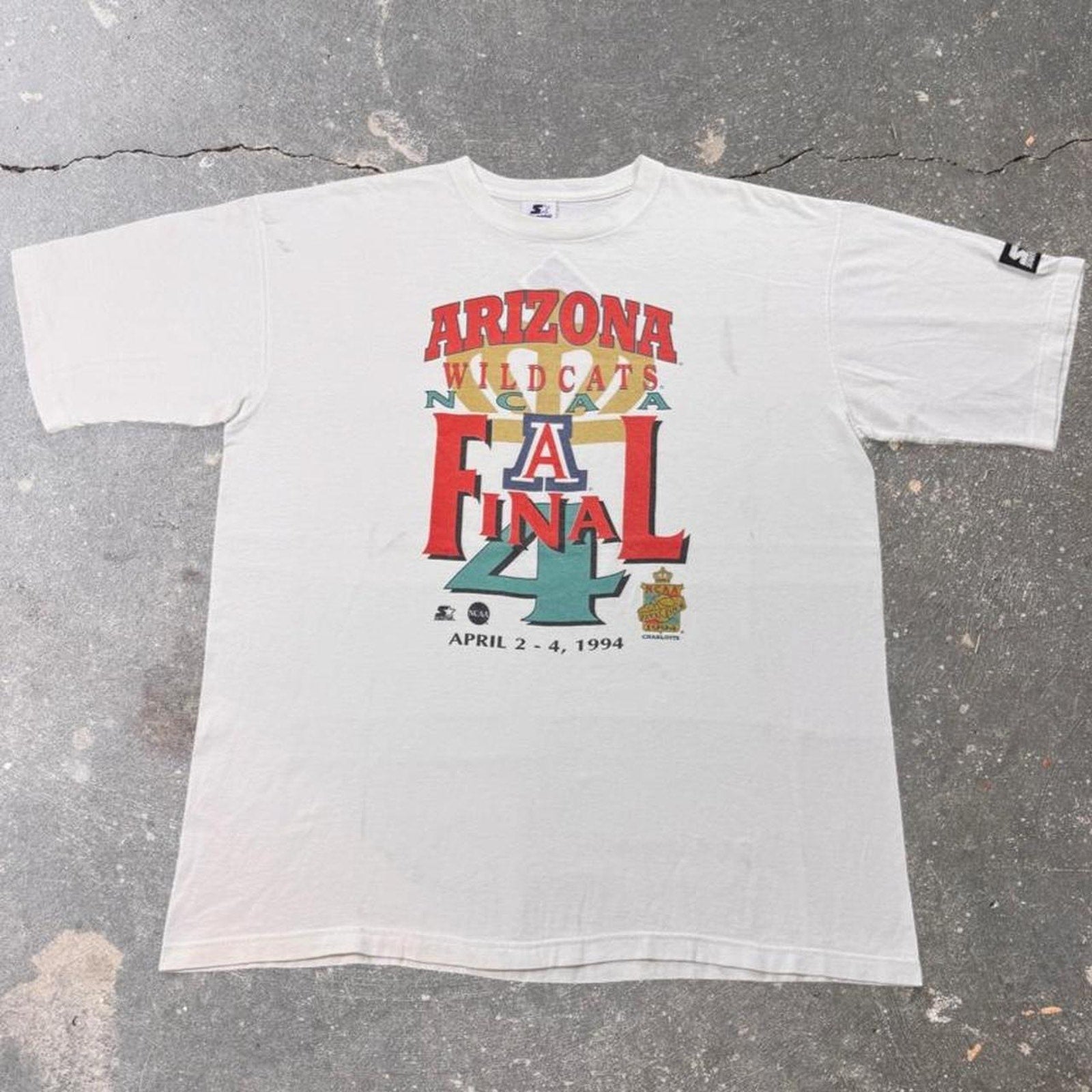 1994 Arizona Wildcats NCAA Final Four Starter Tee | Large