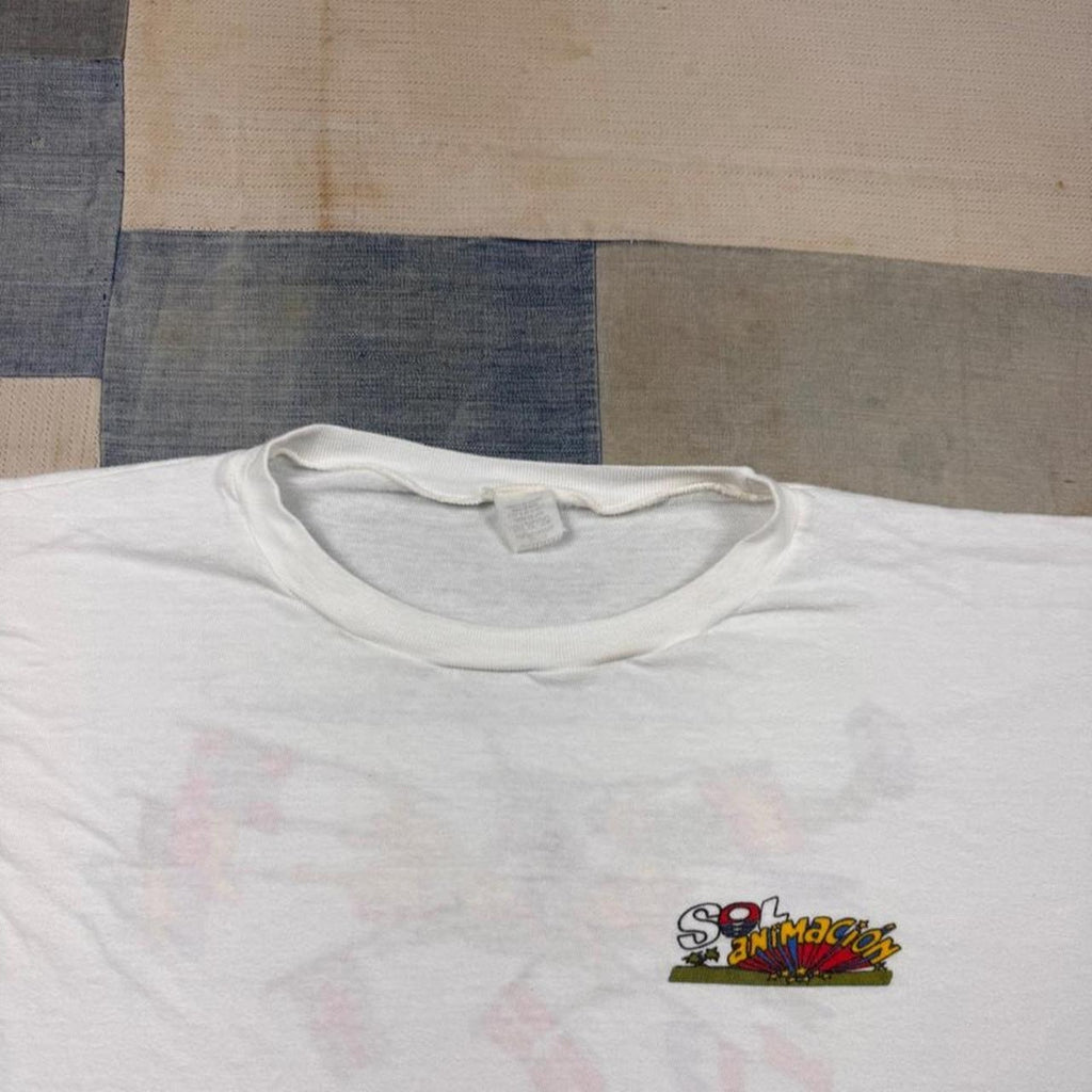 1990s Sol Animacion Europe International Cartoon Graphic Tee | Extra Large