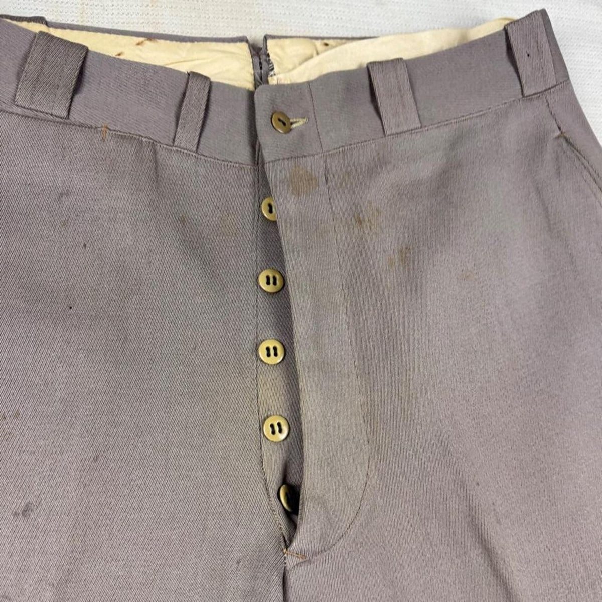 1950s Wool-Blend Button-Fly Trousers | 30 x 30