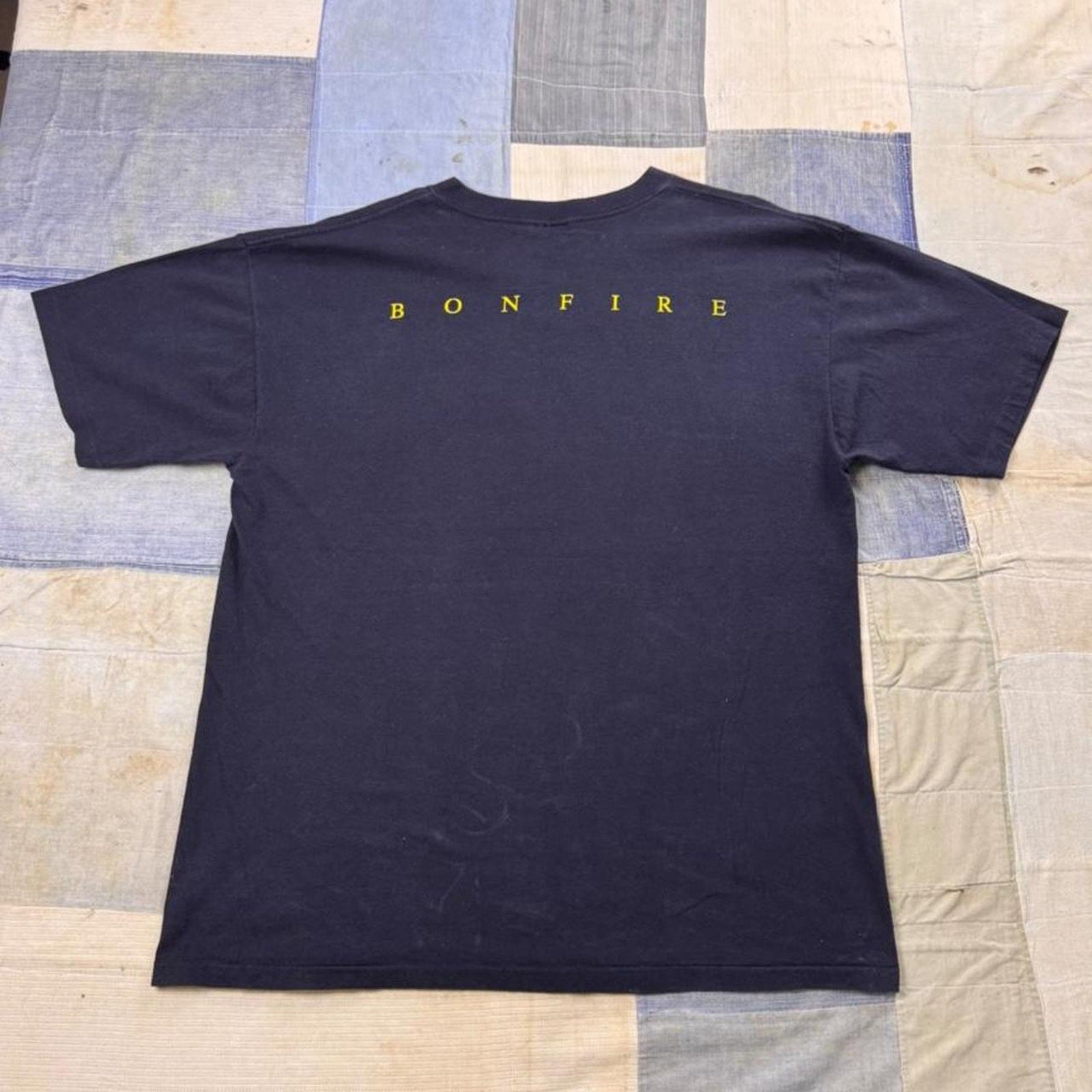 2001 AC/DC Bonfire Flame Graphic Band Tee | XL
