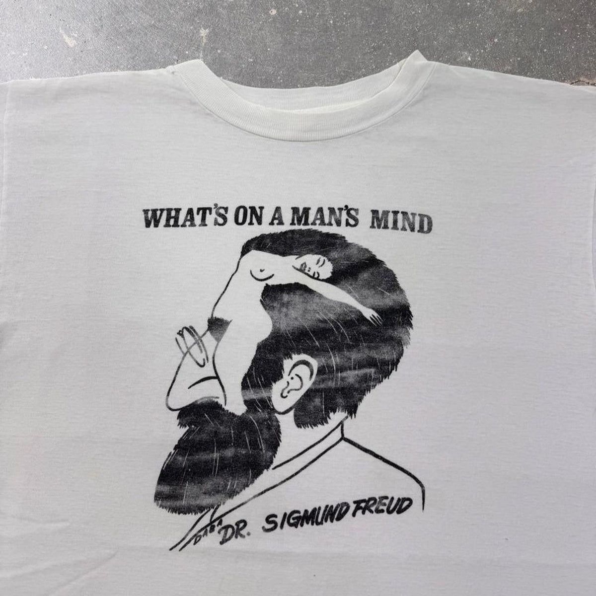 1990s What's On A Man's Mind Freud Illusion Tee | L