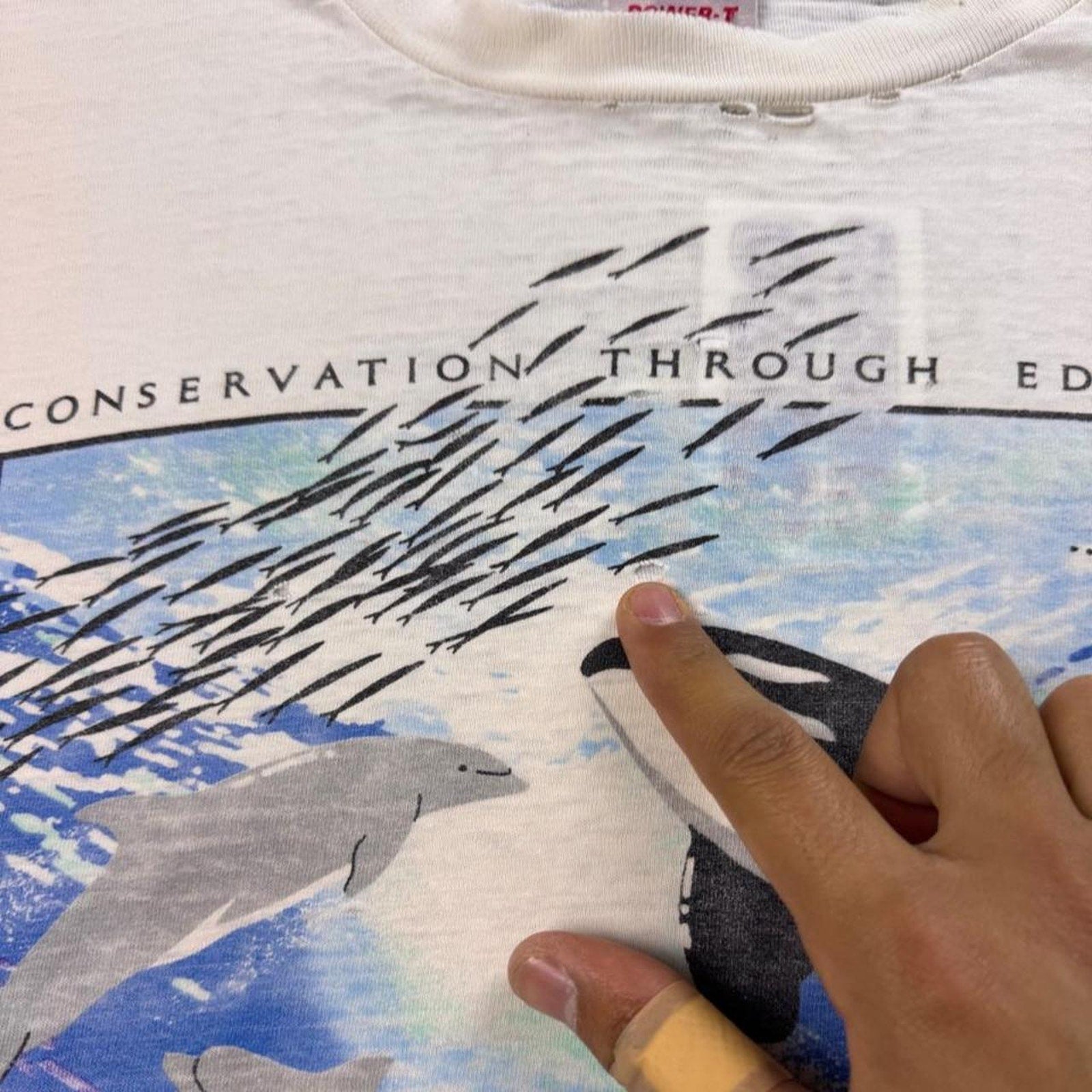 1990s SeaWorld Orca Conservation Graphic Tee | XL