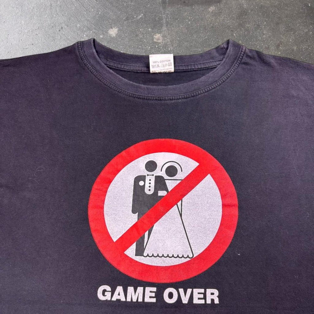 2000s “Game Over” Marriage Bachelor Party Tee | Large