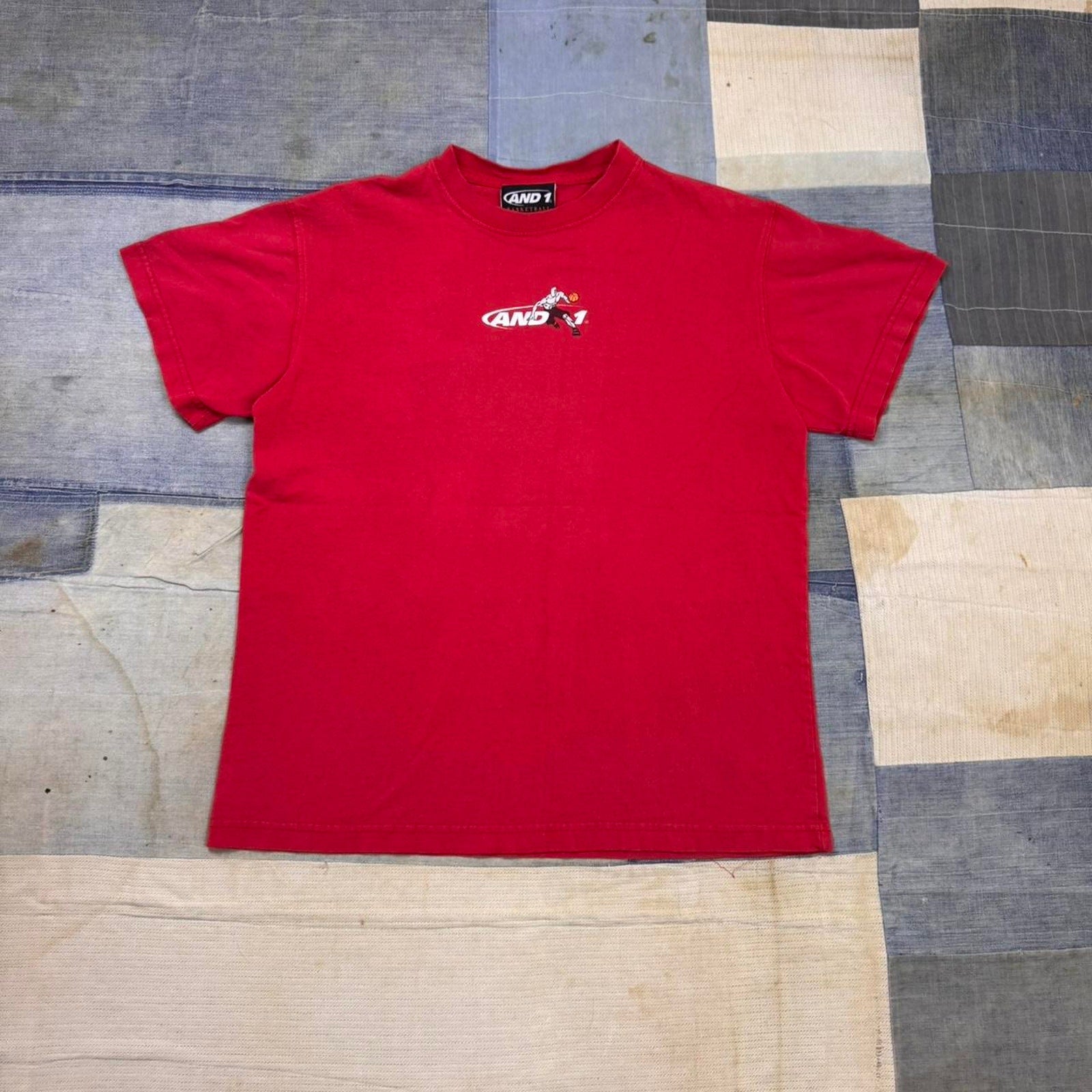1990s Women’s Red vintage AND1 basketball tee | medium