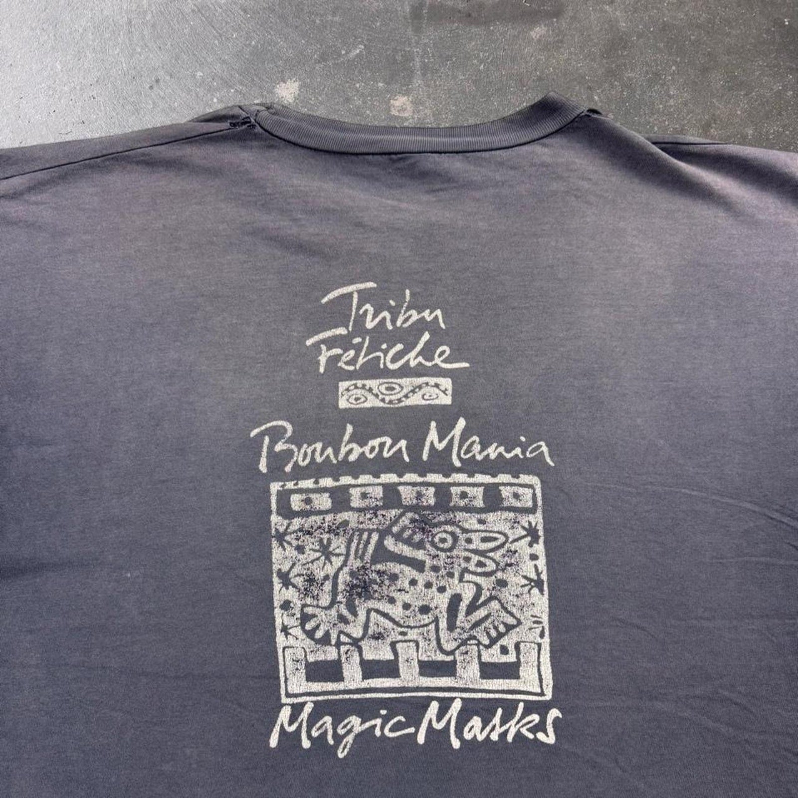 1990s Tribal Frehicle Bourbon Mania Magic Marks Tee | XL