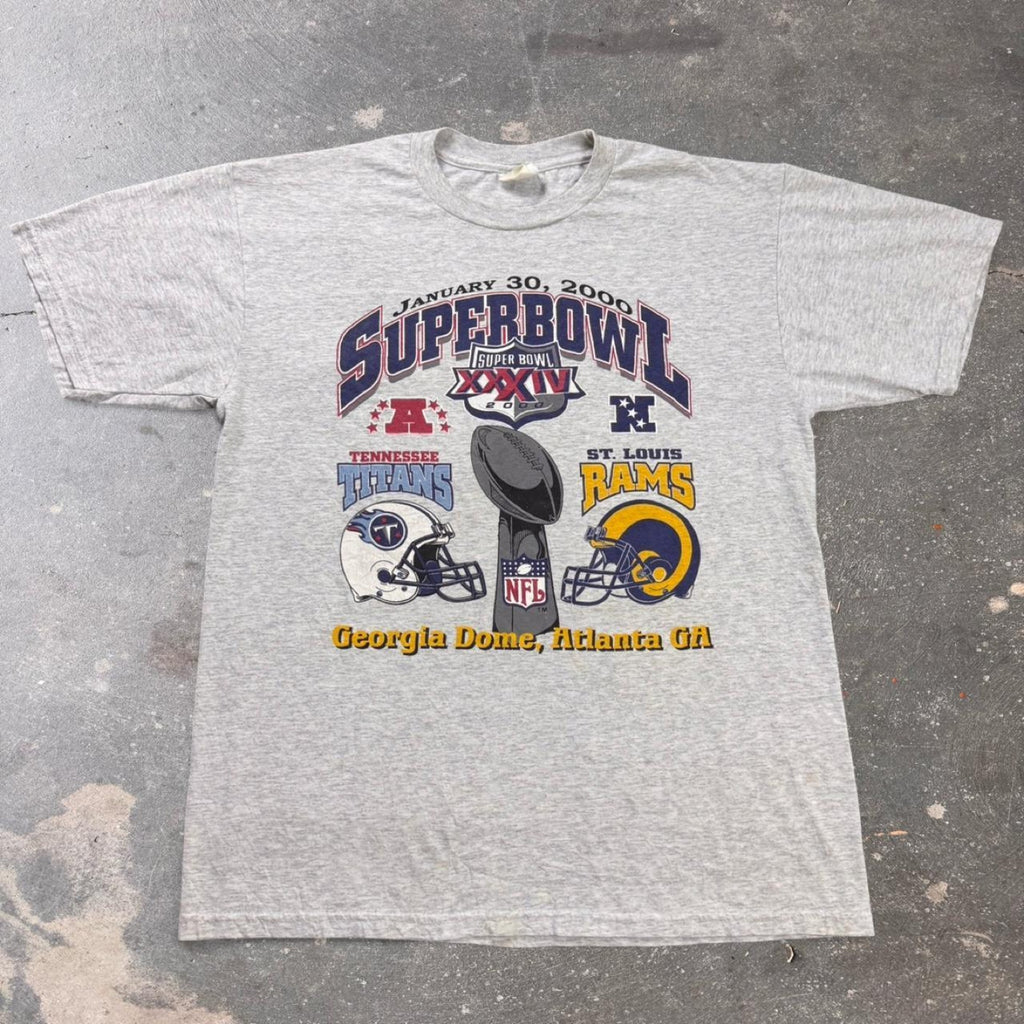 2000s NFL Super Bowl Tennessee Titans VS St.Louis Tee | Large