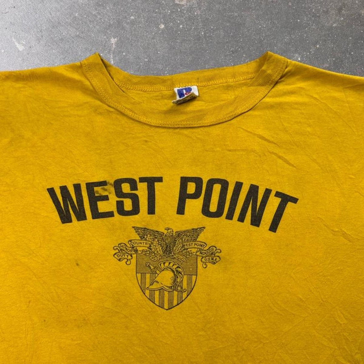 1980s West Point US Military Academy Russell Athletic Tee | XL