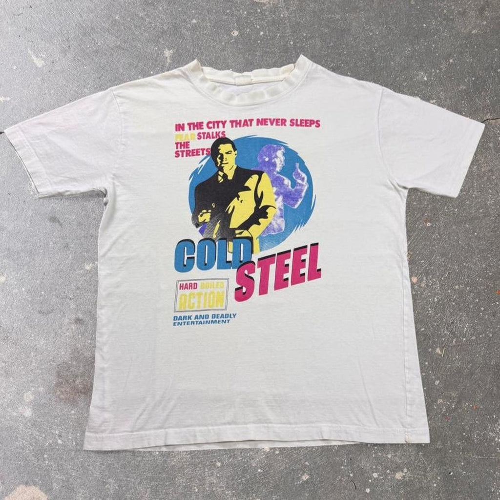 1990s Cold Steel Hard Boiled Action Graphic Tee | XL