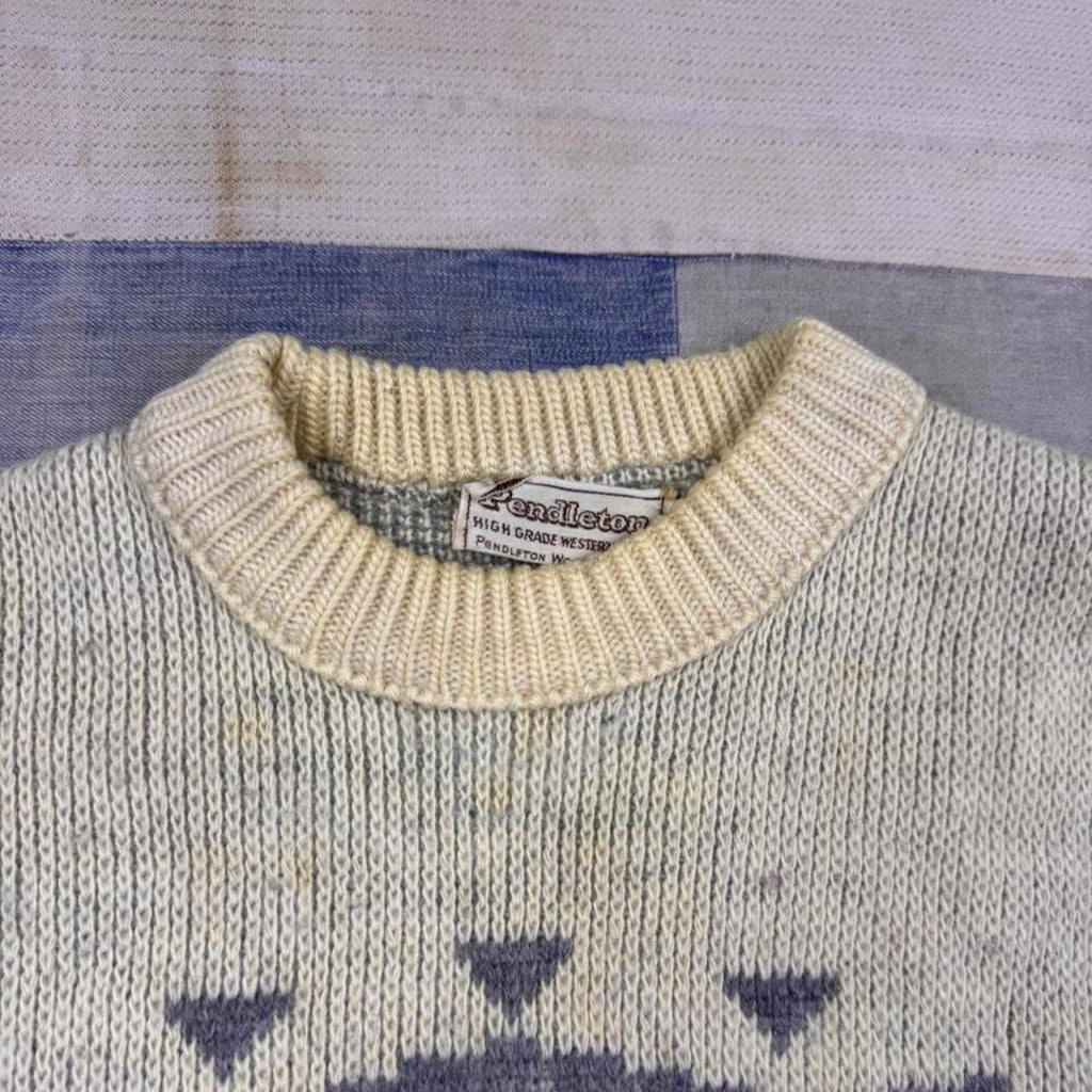 1980s Pendleton High Grade Western Wear Southwestern Wool Sweater | Medium