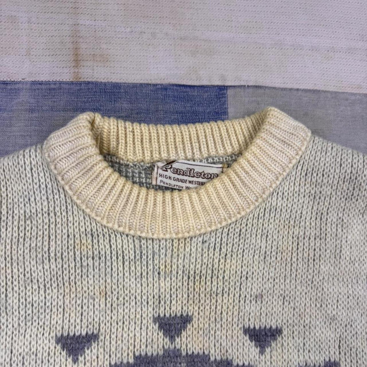1980s Pendleton High Grade Western Wear Southwestern Wool Sweater | Medium
