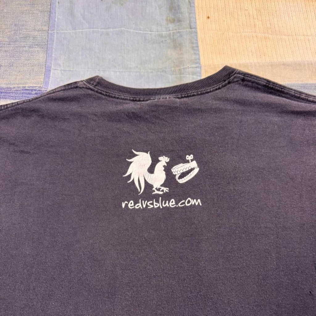 2000s Red vs Blue “Legitimate Strategy” Camping Graphic Tee | XL