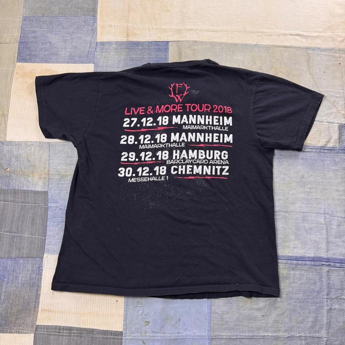2018 Frei.Wild Rivalen und Rebellen Live & More Tour Tee | Large
