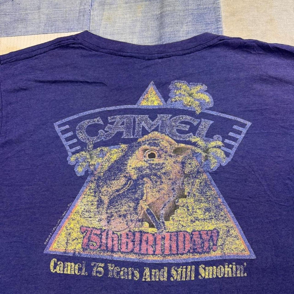 1990s Camel “75th Birthday” Cigarette Promo Tee | Large