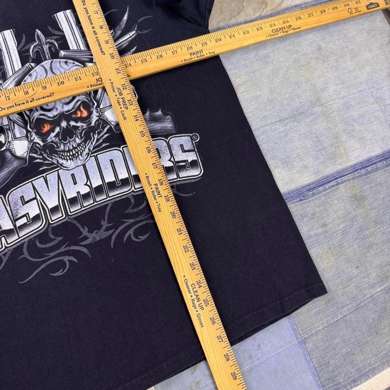 2000s Easy Riders Skull Guns Tribal Long Sleeve tee | Large