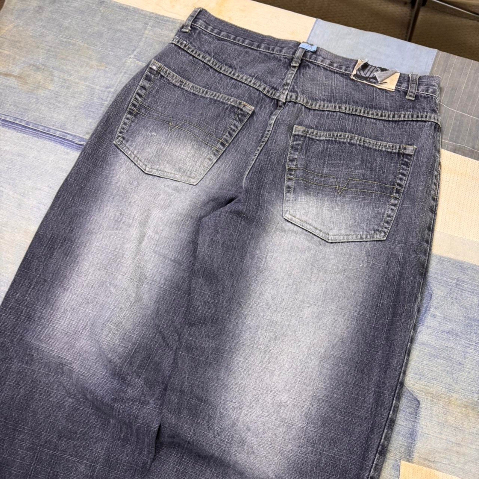 2000s Evolution Dark wash baggy jeans | 34x31