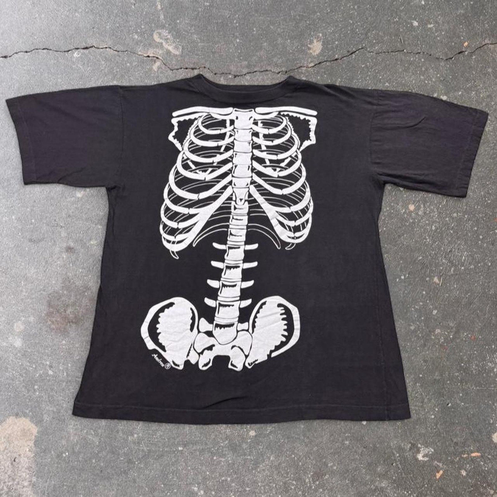 1990s Andrea Skeleton Anatomy Graphic Tee | XL