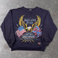 1993 Harley-Davidson Ride With Pride Eagle Flag Crewneck Sweatshirt | 21.5x24