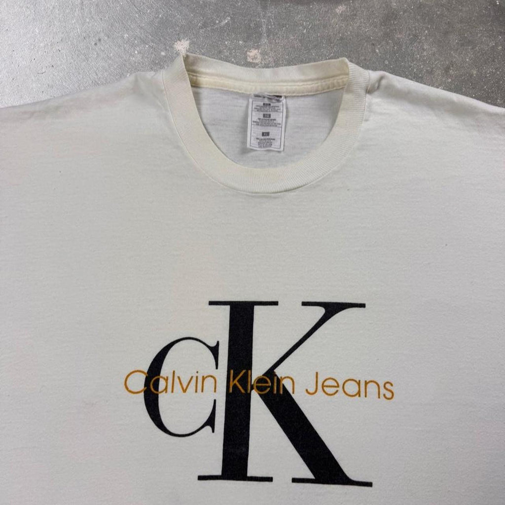 1990s Calvin Klein Jeans CK Logo Graphic Tee | XL