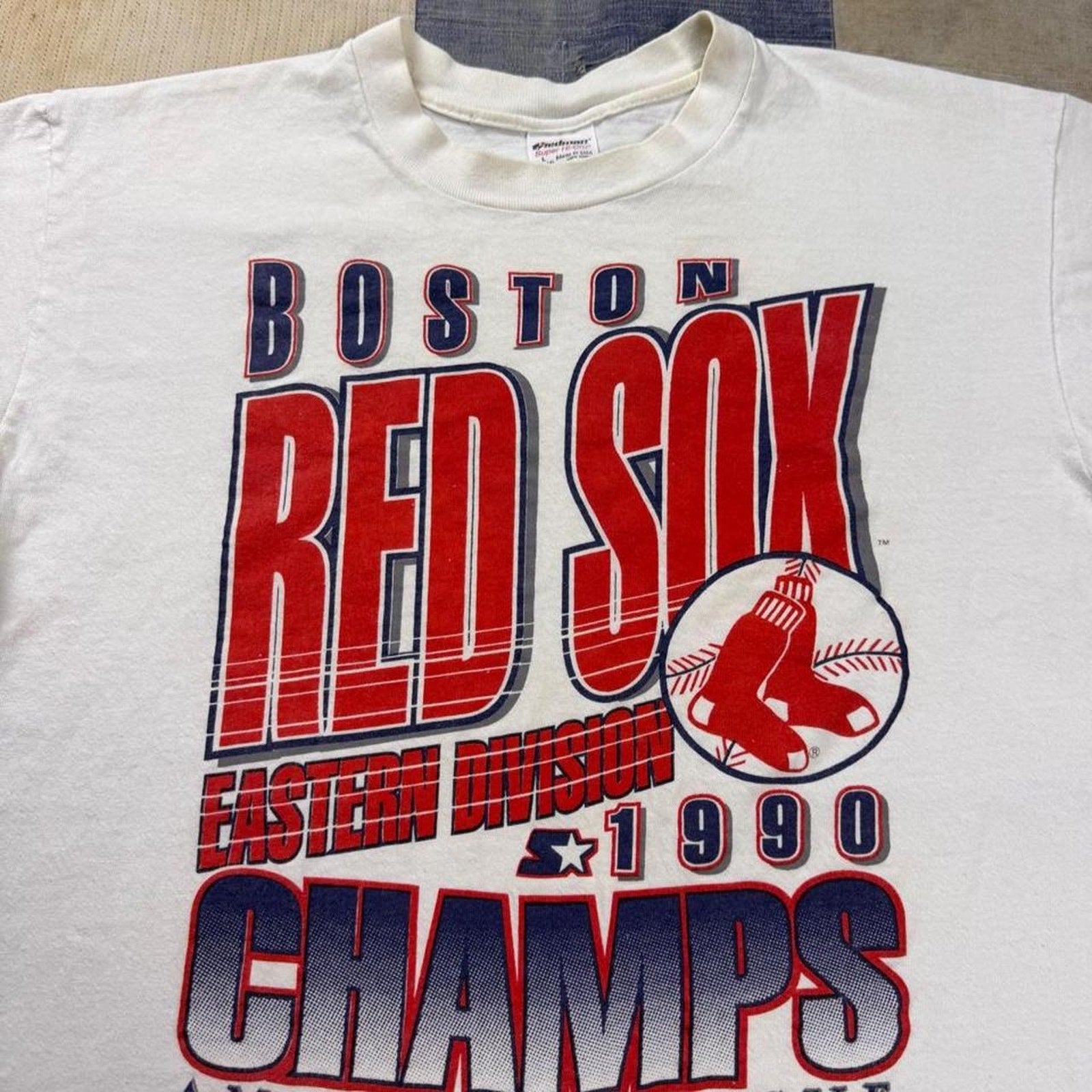 1990 Boston Red Sox Eastern Division Champs Tee | Large