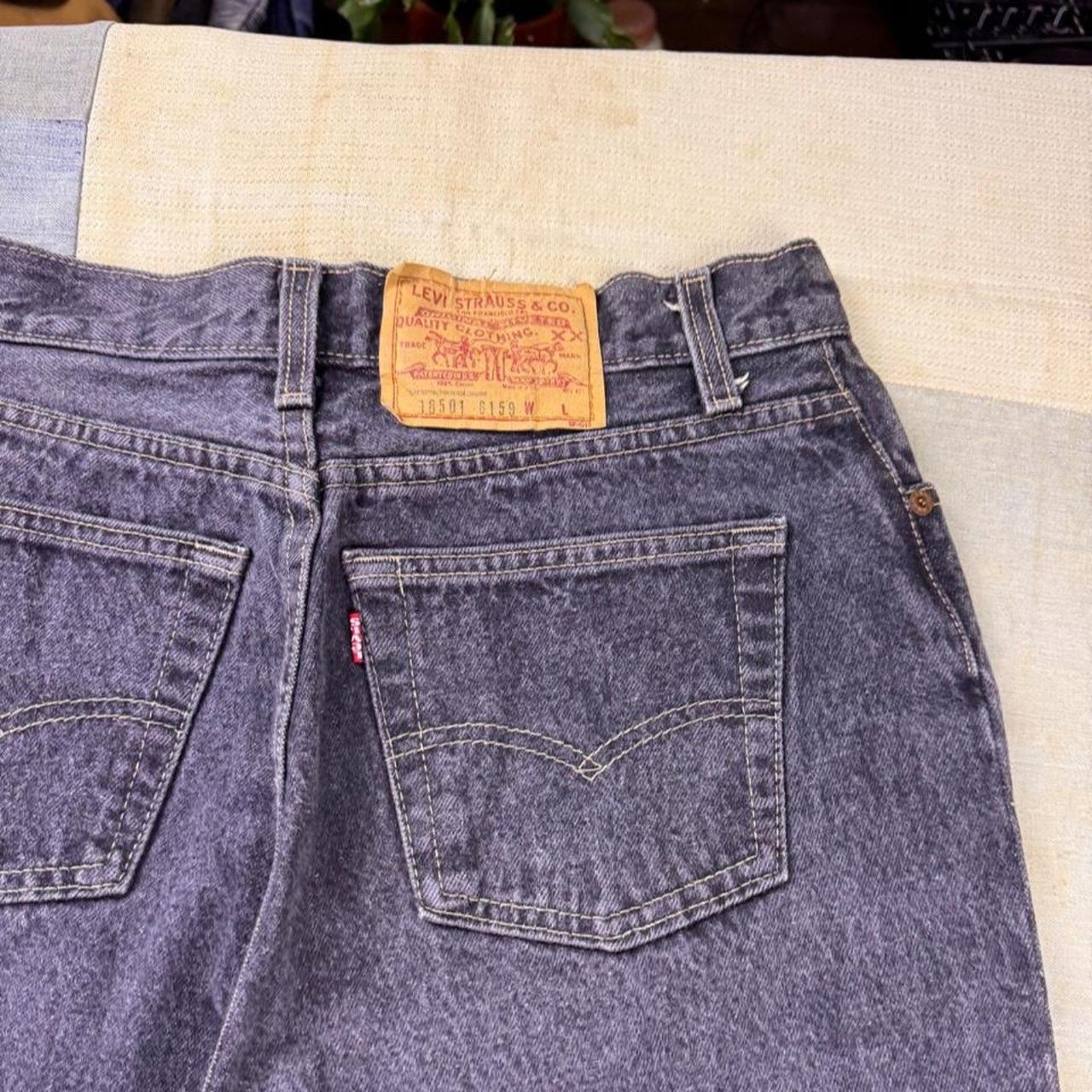 1990s Levi’s 501 Faded Black Straight Leg Jeans | 29x31