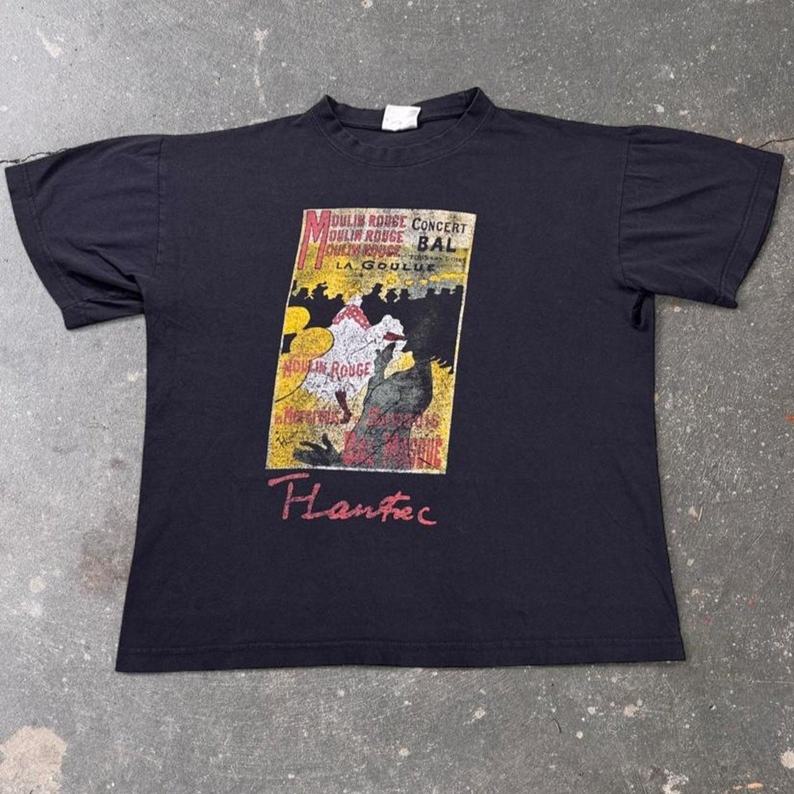 1990s Henri de Toulouse-Lautrec Moulin Rouge Art Graphic Tee | Medium