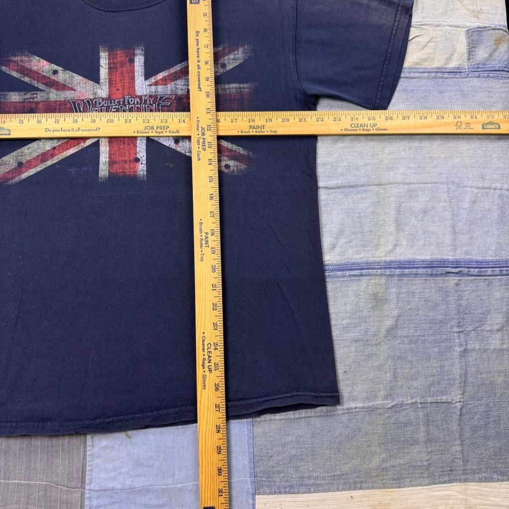 2000s Bullet for My Valentine Union Jack Band Tee | Large