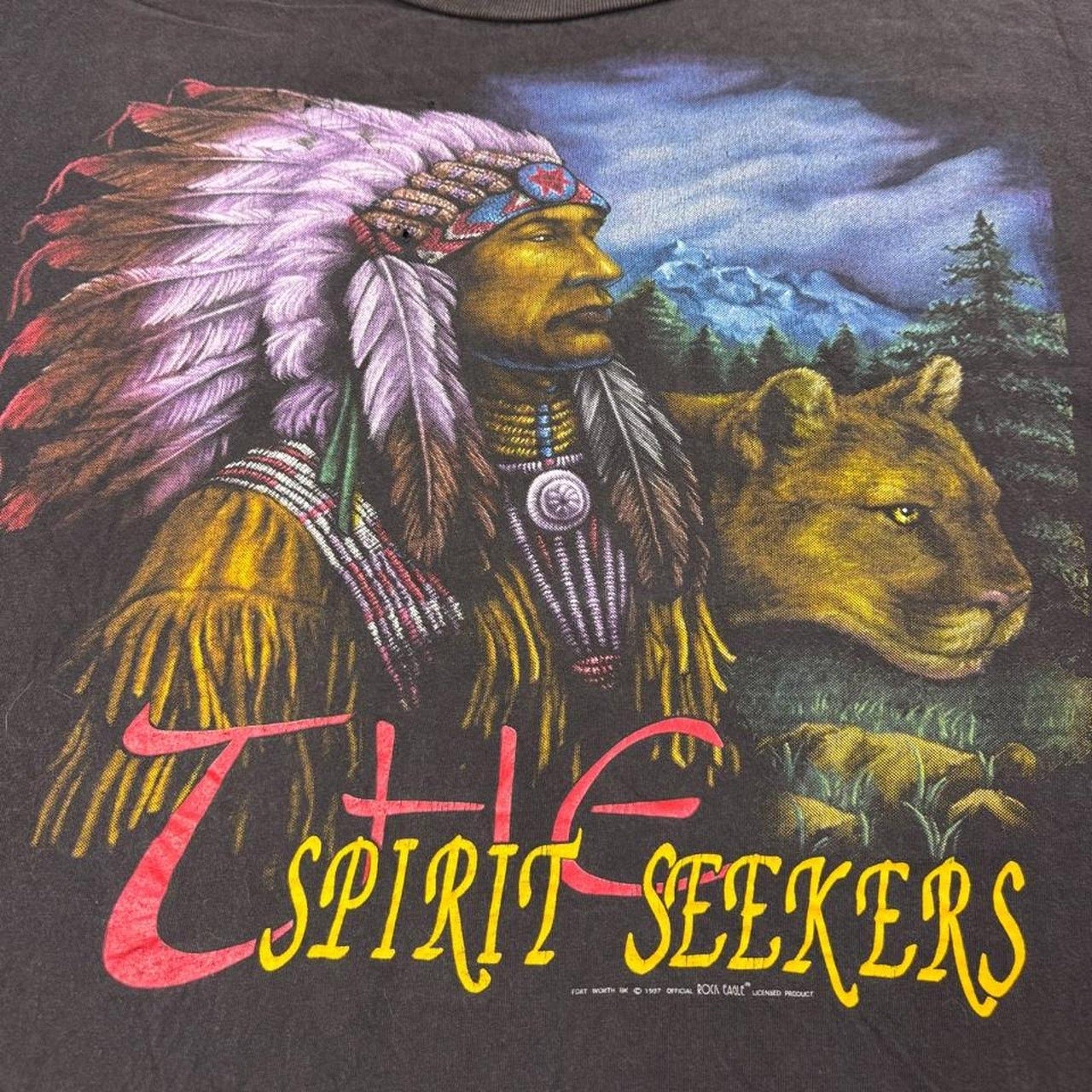 1997 Rock Eagle Spirit Seekers Wakan Tanka Native American Tee | XL