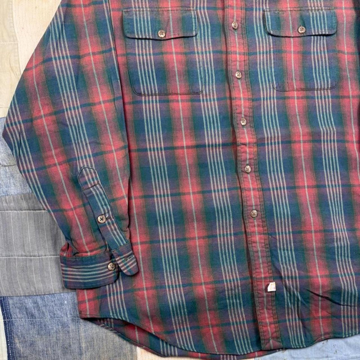 1990s Polo Ralph Lauren Plaid Flannel Shirt | XL
