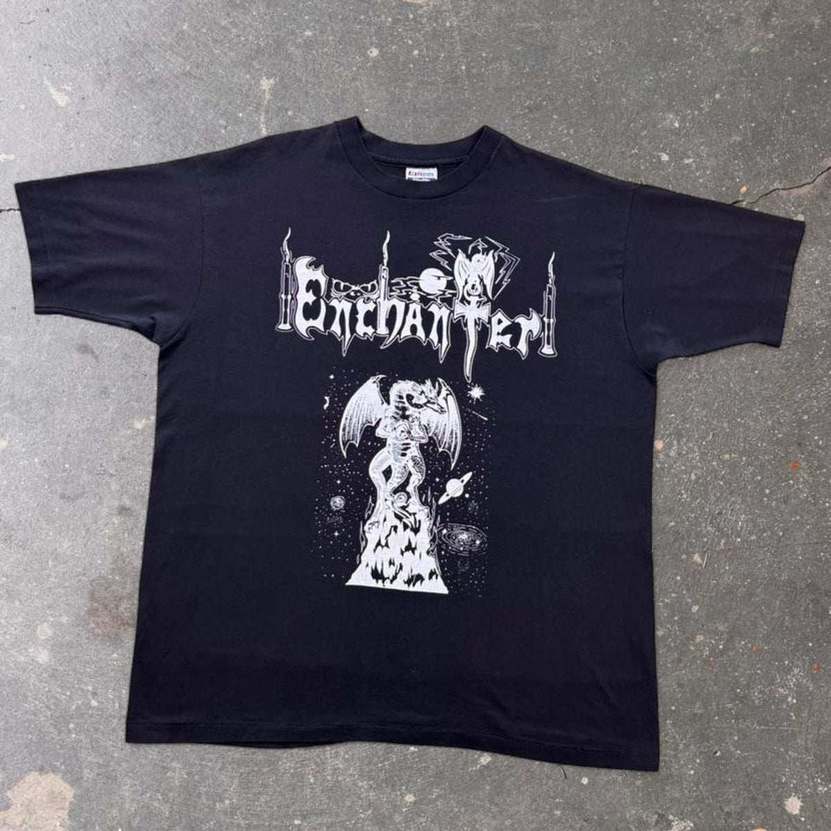 1990s Enchanter Heavy Metal Fantasy Graphic Band Tee | XL