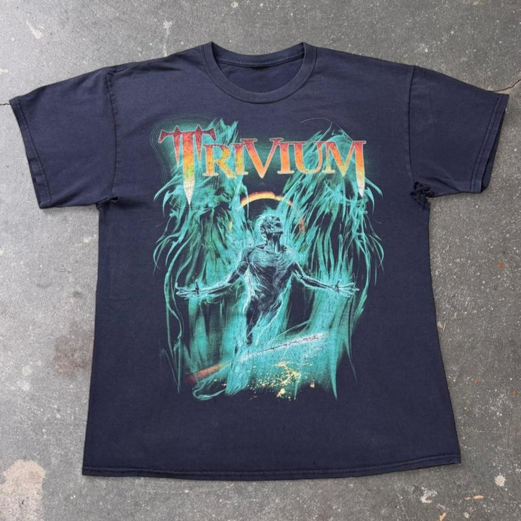 2010s Trivium double sided band tee | medium