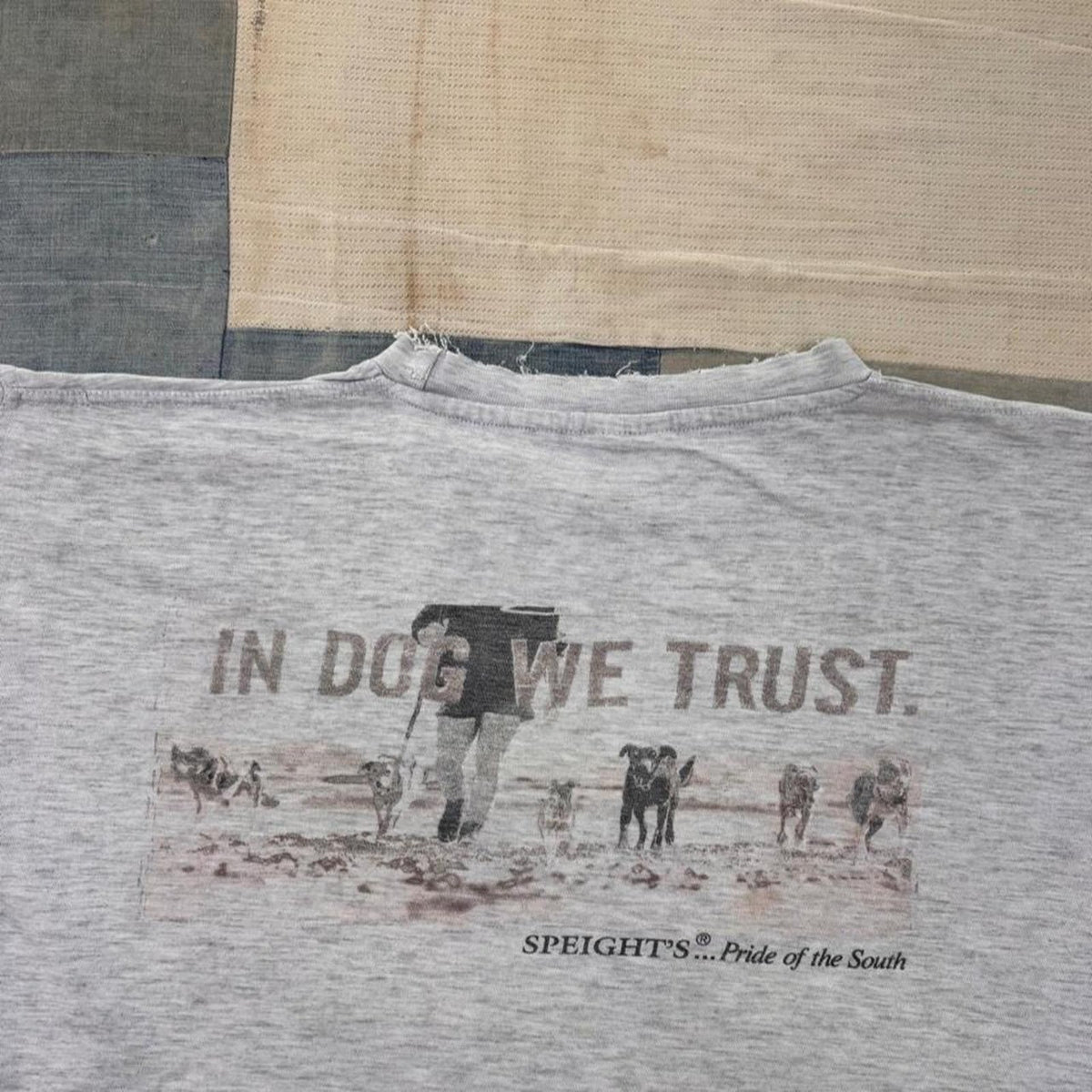 1990s Speight's Beer In Dog We Trust Tee | XL