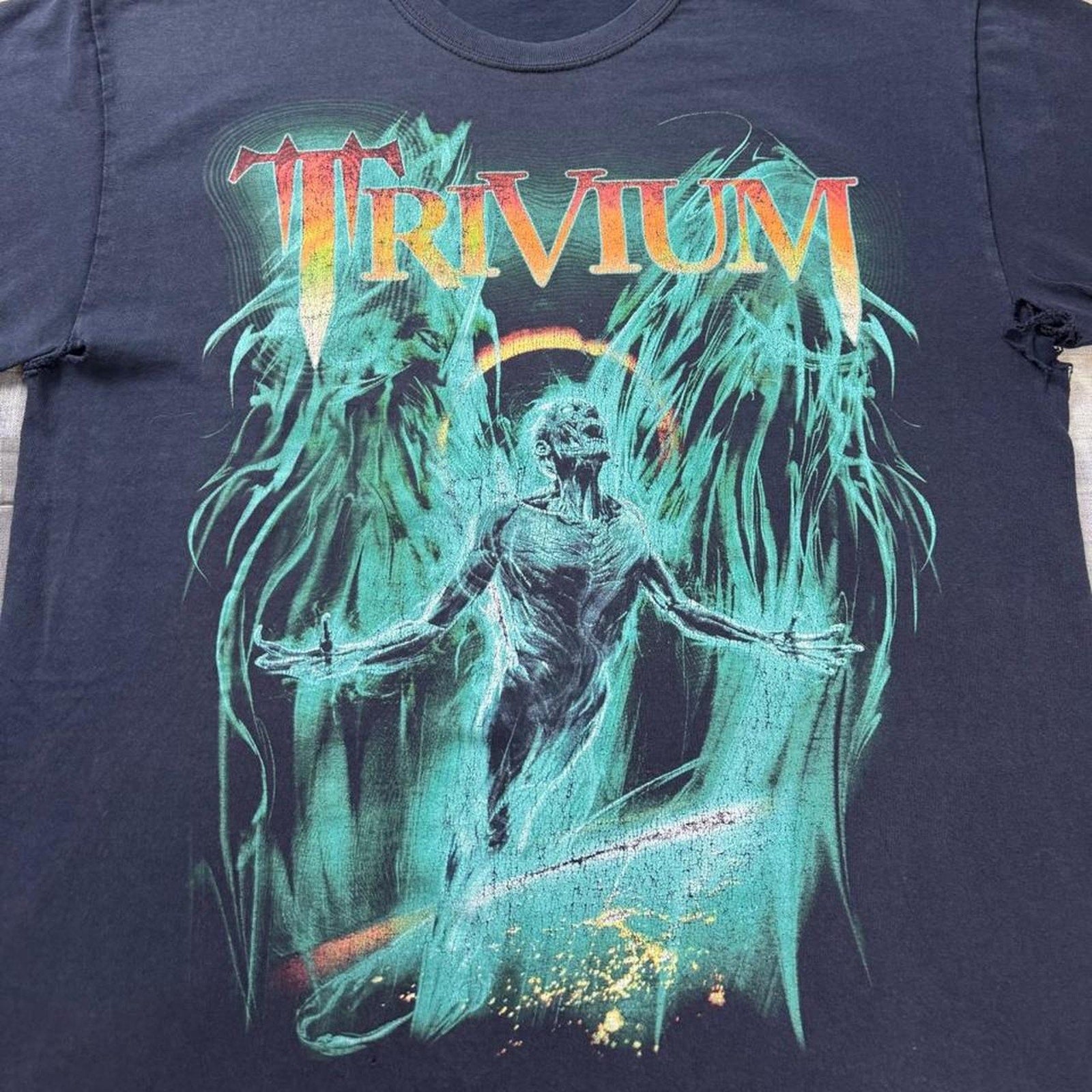 2010s Trivium double sided band tee | medium