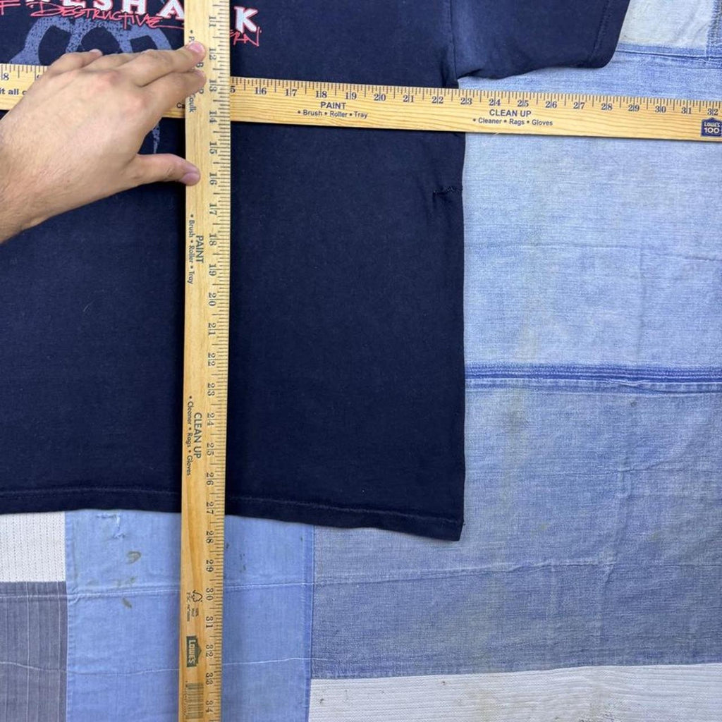 2000s Spineshank Self-Destructive Pattern Band Tee Black | XL