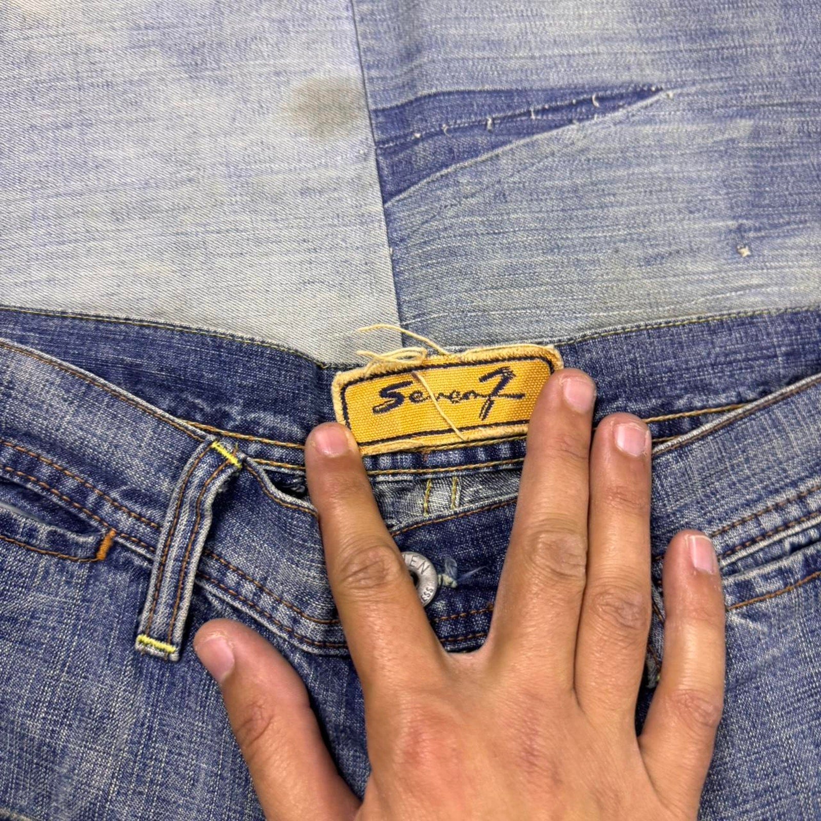 2000s Seven 7 Flared blue jeans | 32x32.5
